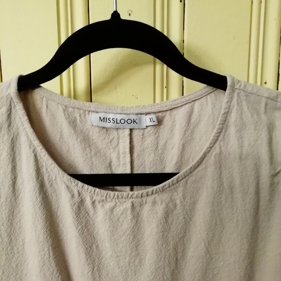 MISSLOOK Coastal Grandmother Style Neutral Midi Jumper, XL - Picture 2 of 6